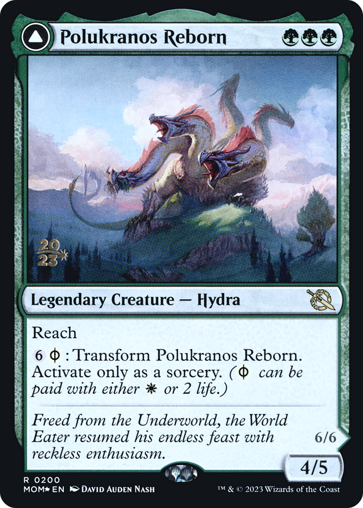 Polukranos Reborn // Polukranos, Engine of Ruin [March of the Machine Prerelease Promos]-1