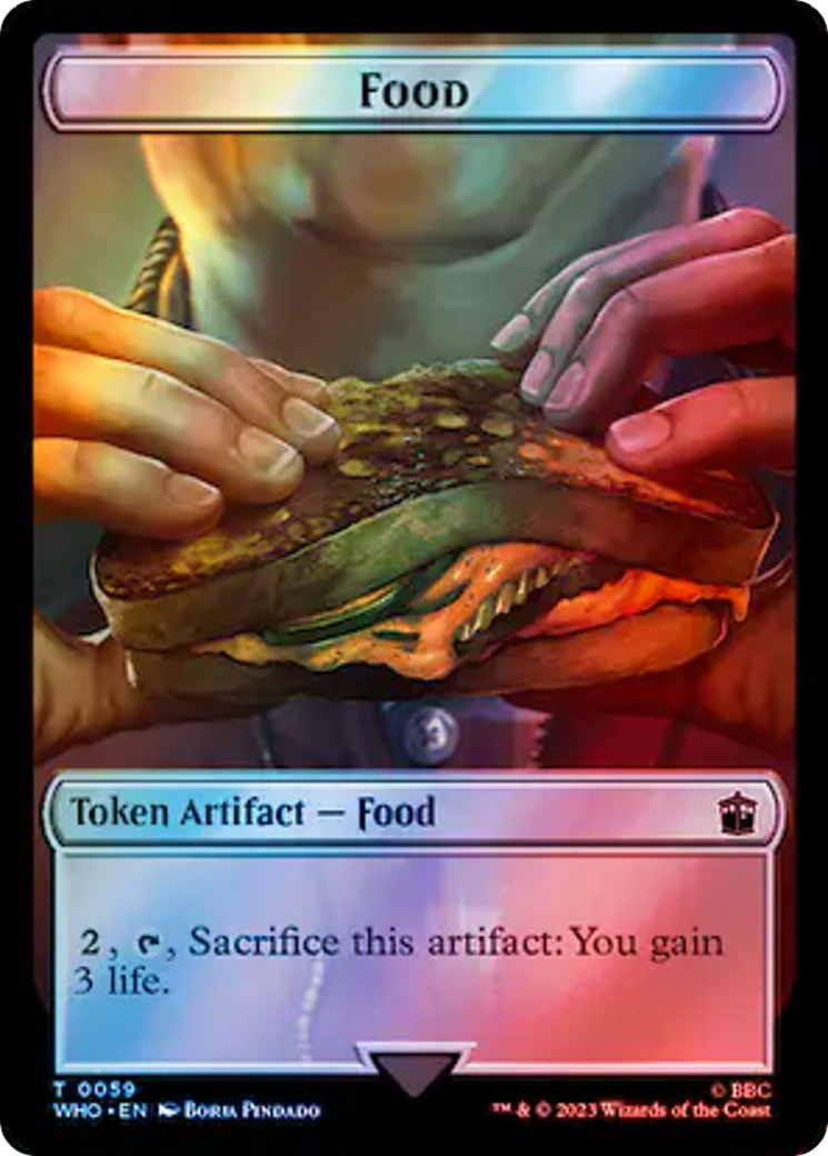 Fish // Food (0059) Double-Sided Token (Surge Foil) [Doctor Who Tokens]-2