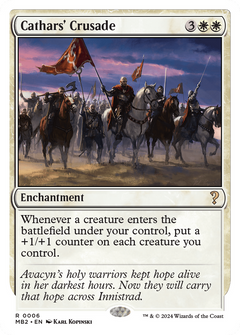 Cathars' Crusade (White Border) [Mystery Booster 2]-1