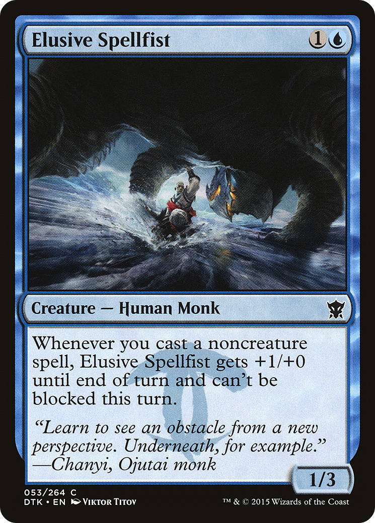 Elusive Spellfist [Dragons of Tarkir]-1