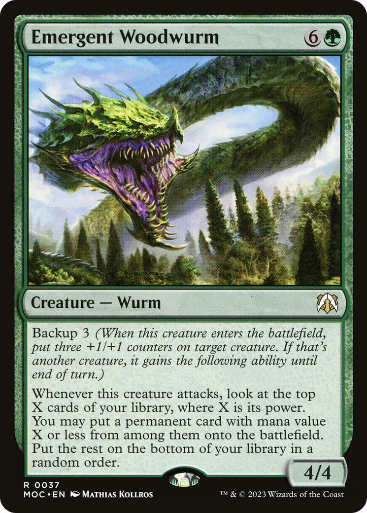 Emergent Woodwurm [March of the Machine Commander]-1