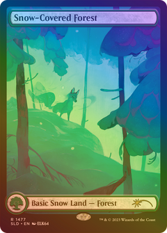 Snow-Covered Forest (1477) (Rainbow Foil) [Secret Lair Drop Series]-1