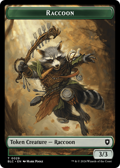 Raccoon (TBLC-029) - Bloomburrow Commander Tokens-1