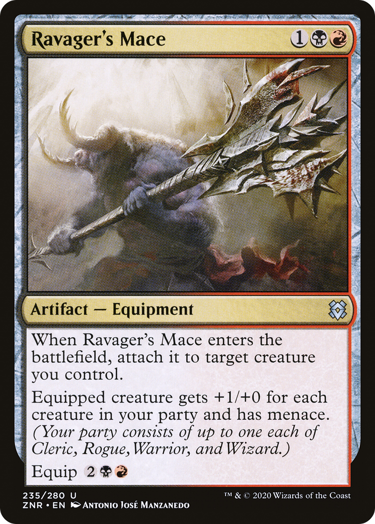 Ravager's Mace [Zendikar Rising]-1