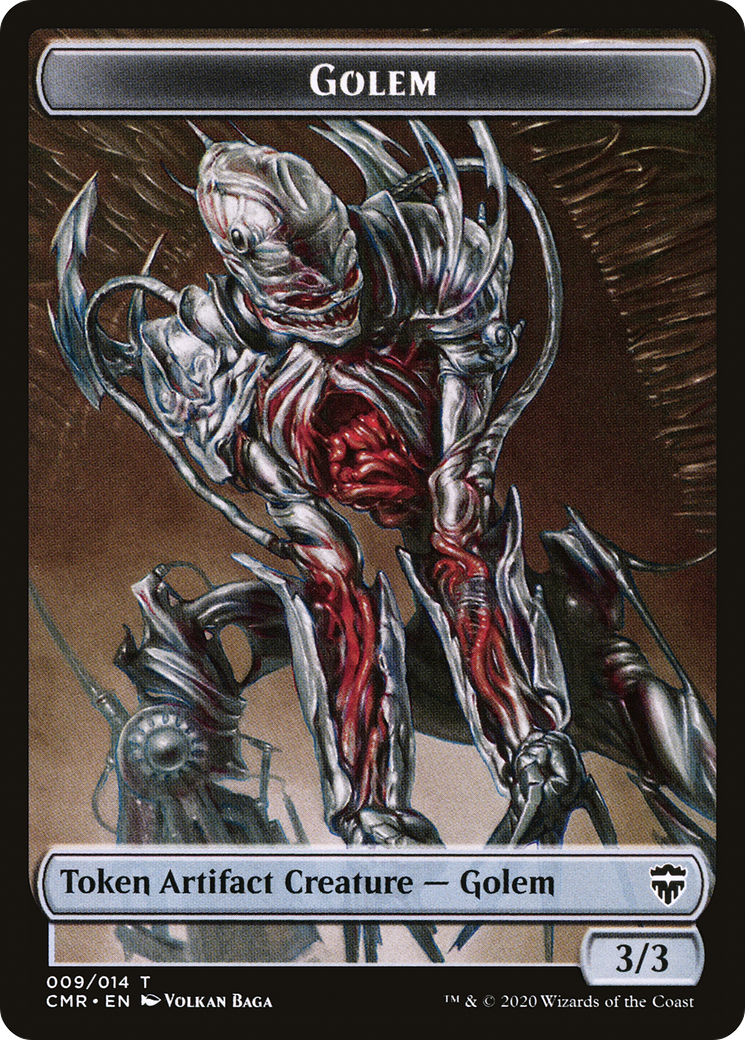 Golem Token (CMR-009) - Commander Legends Tokens Foil-1
