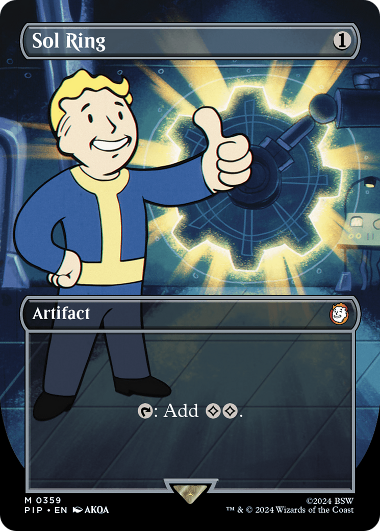 Sol Ring (Borderless) [Fallout]-1