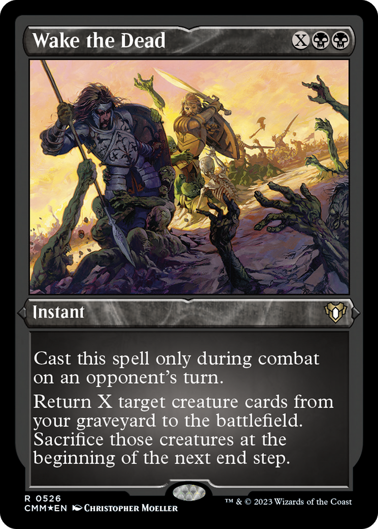 Wake the Dead (CMM-526) - Commander Masters Etched Foil-1