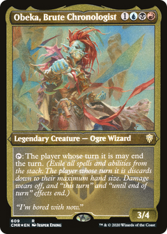 Obeka, Brute Chronologist (Etched) [Commander Legends]-1