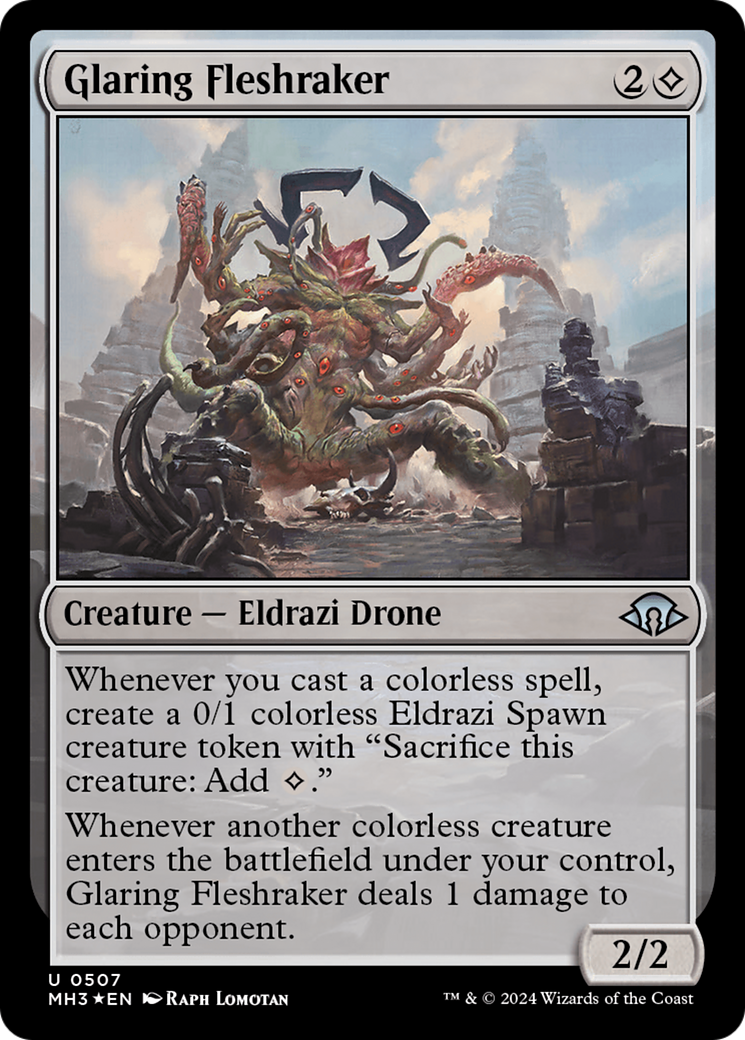 Glaring Fleshraker (Ripple Foil) [Modern Horizons 3]-1