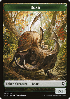 Boar Token [Commander Legends: Battle for Baldur's Gate Tokens]-1