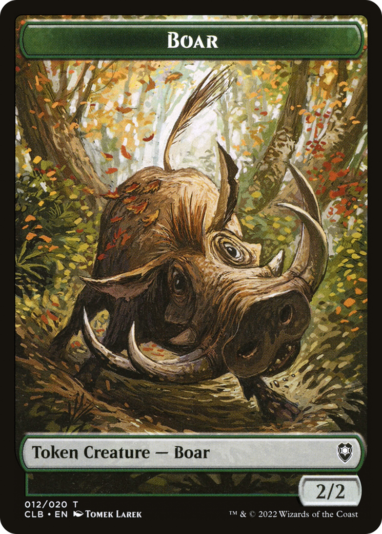 Boar Token [Commander Legends: Battle for Baldur's Gate Tokens]-1
