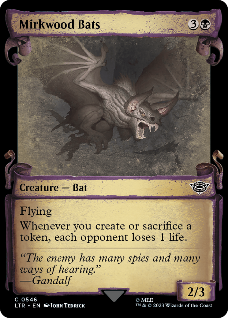 Mirkwood Bats [The Lord of the Rings: Tales of Middle-Earth Showcase Scrolls]-1