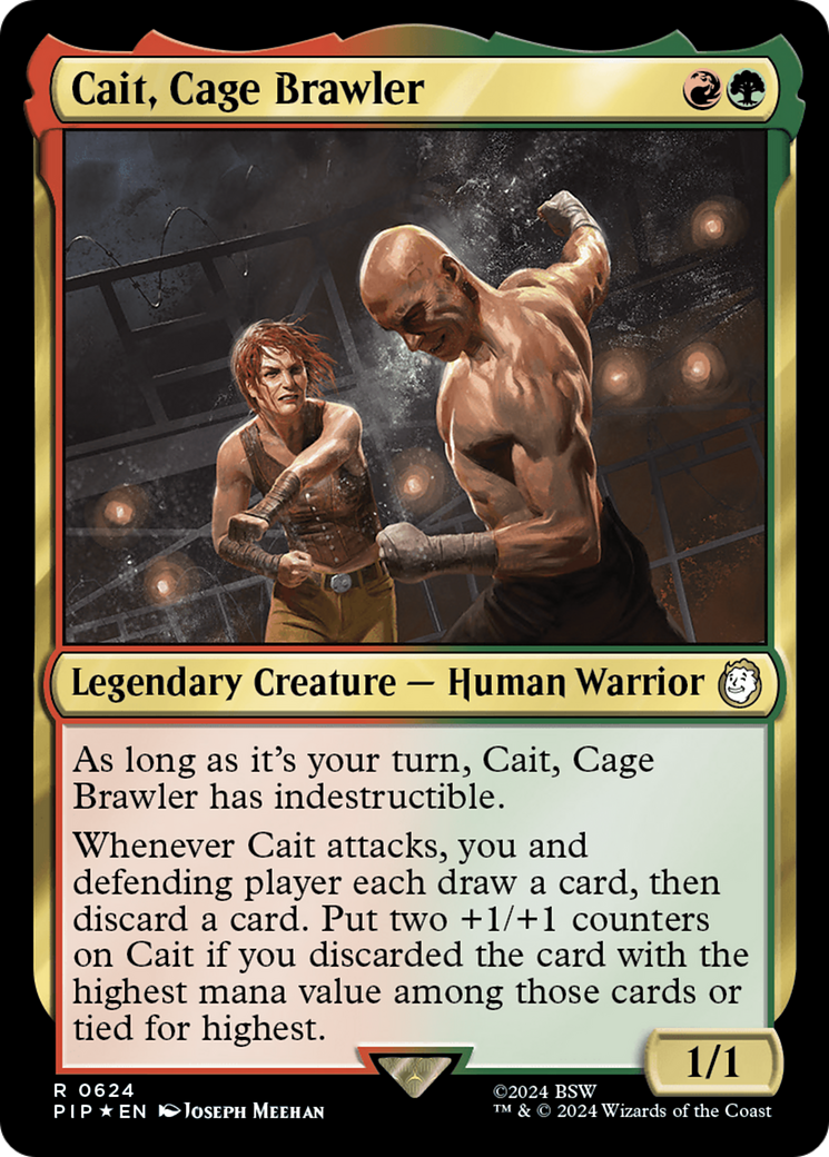 Cait, Cage Brawler (Surge Foil) [Fallout]-1