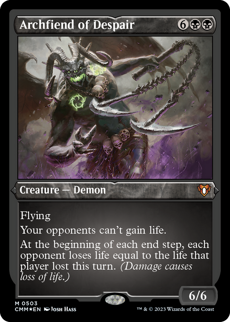 Archfiend of Despair (CMM-503) - Commander Masters Etched Foil-1
