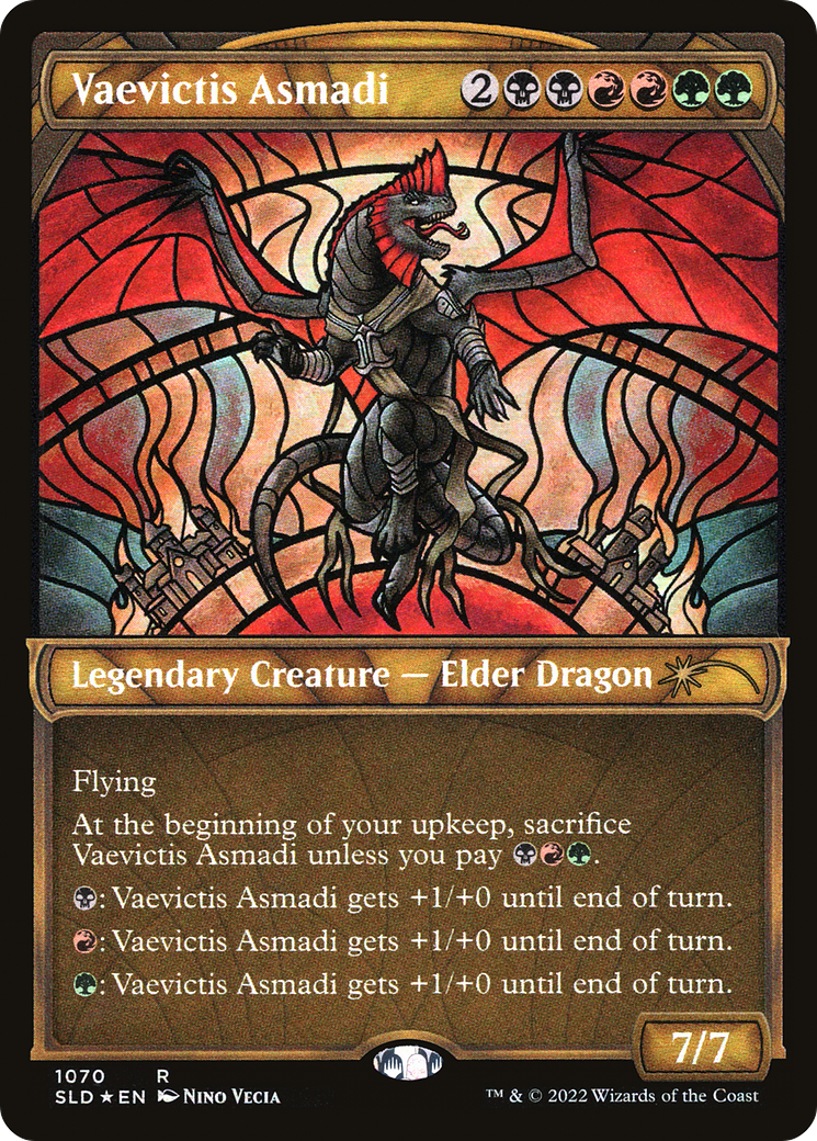 Vaevictis Asmadi (Stained Glass) (Textured Foil) (SLD-1070) - Secret Lair Drop: (Showcase) Foil-1