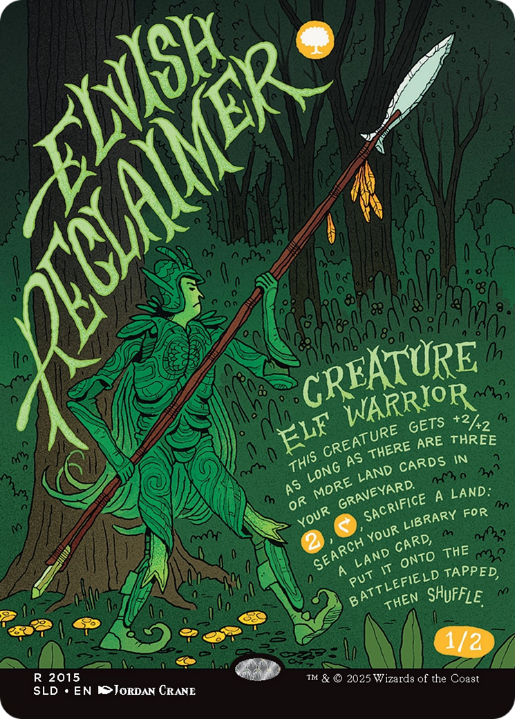 Elvish Reclaimer (SLD-2015) - Secret Lair Drop (Borderless) Foil-1