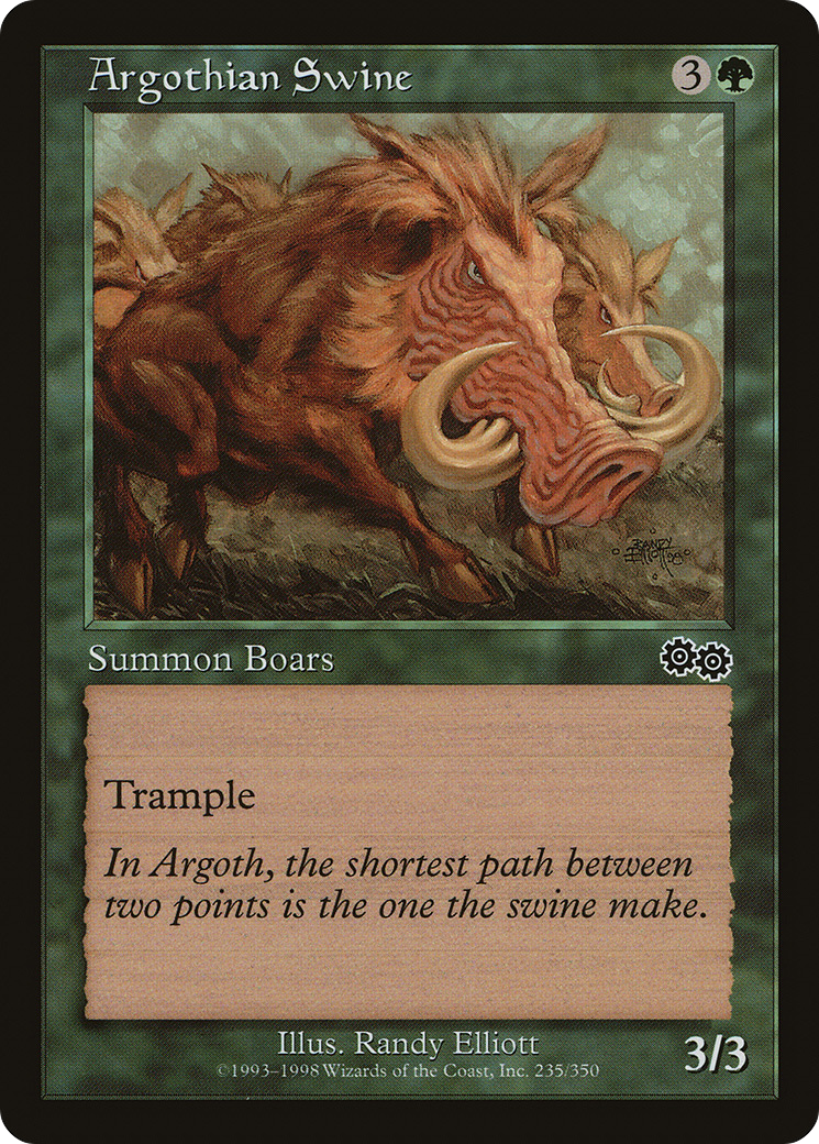 Argothian Swine [Urza's Saga]-1