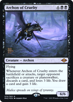 Archon of Cruelty [Modern Horizons 2 Prerelease Promos]-1
