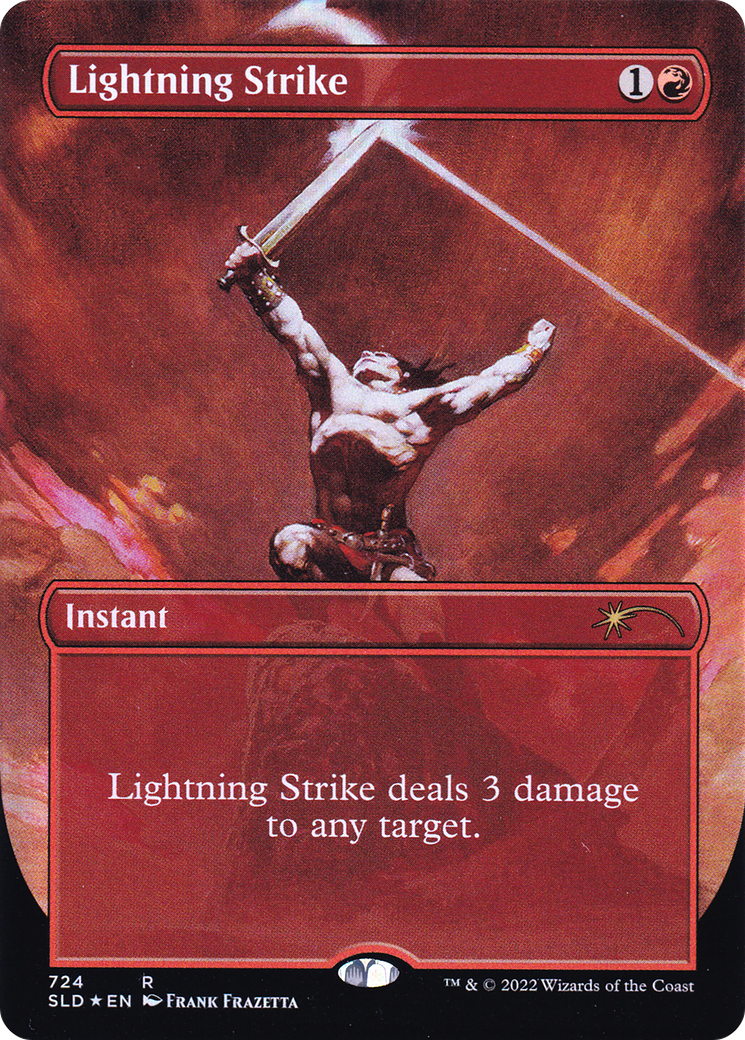 Lightning Strike (Borderless) [Secret Lair Drop Promos]-1