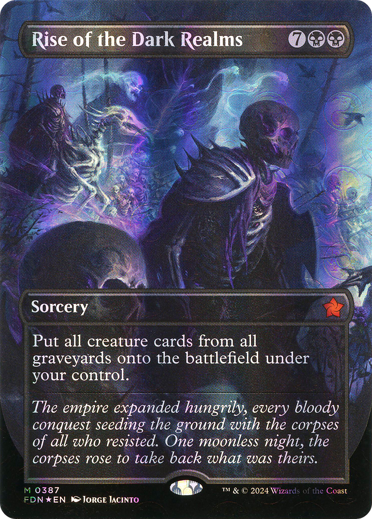 Rise of the Dark Realms (Borderless) (Mana Foil) [Foundations]-1