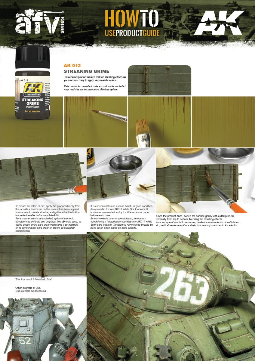 AK Interactive - Weathering Products - Streaking Grime General 35ml