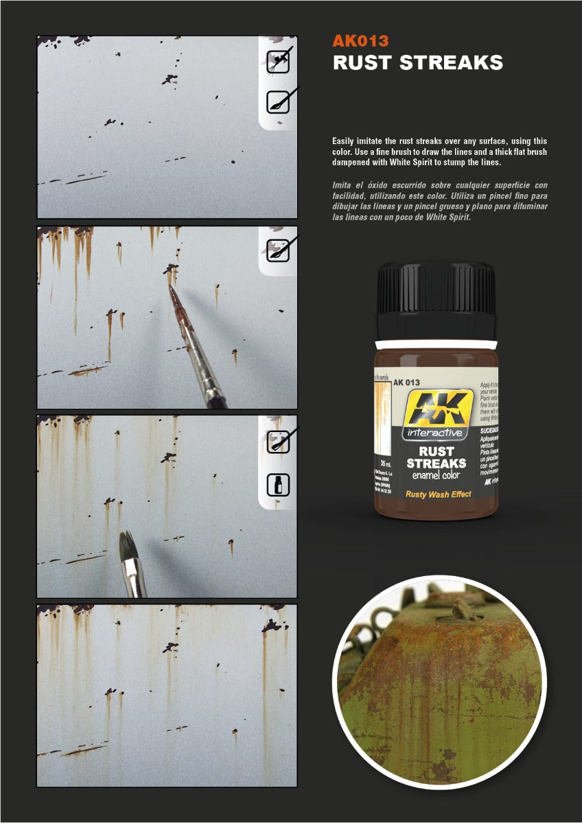 AK Interactive - Weathering Products - Rust Streaks 35ml