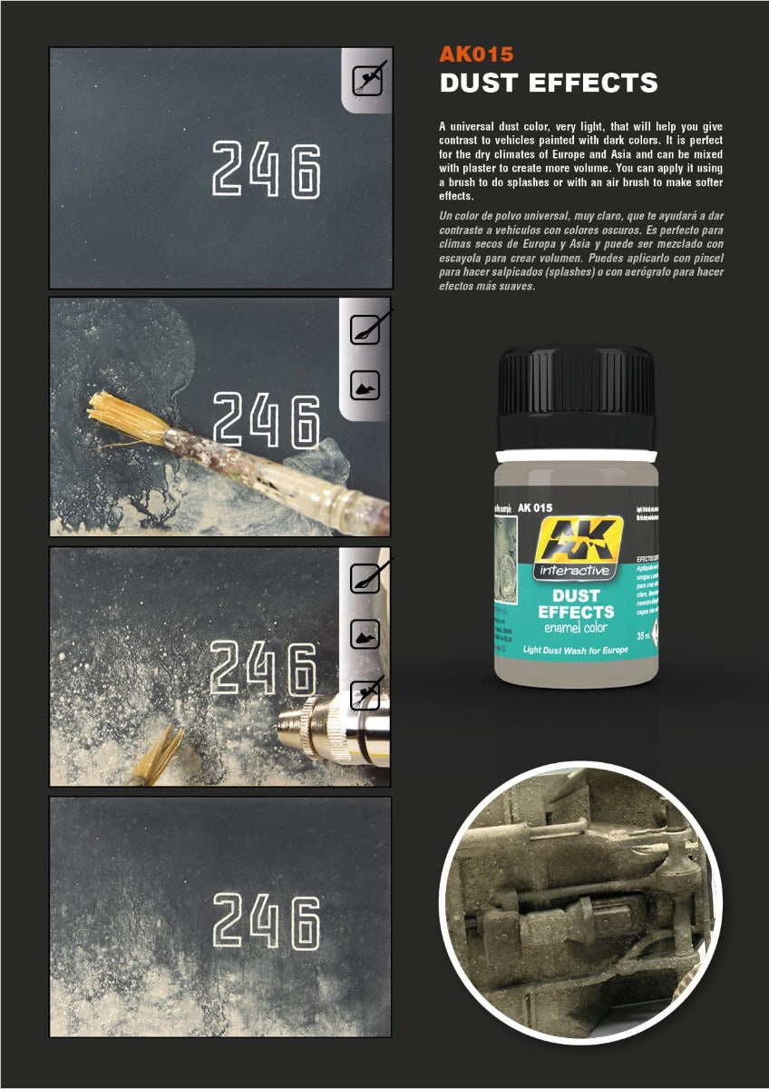 AK Interactive - Weathering Products - Dust Effects 35ml