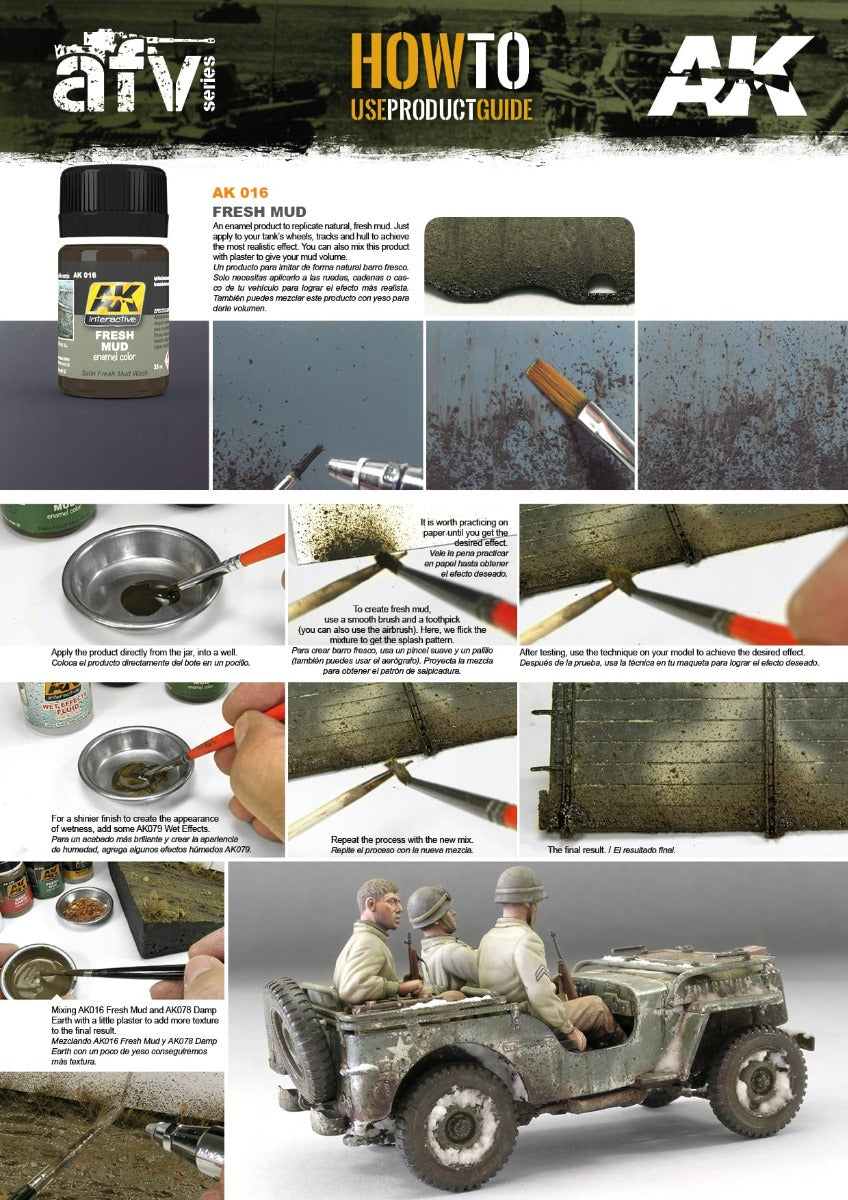 AK Interactive - Weathering Products - Fresh Mud Effects 35ml