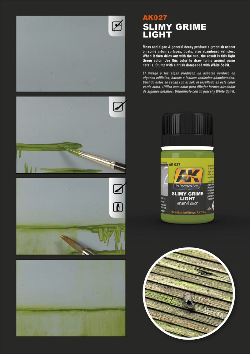 AK Interactive - Weathering Products - Slimy Grime Light 35ml