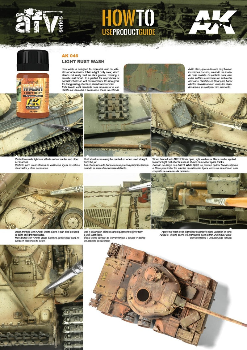 AK Interactive - Weathering Products - Light Rust Wash 35ml