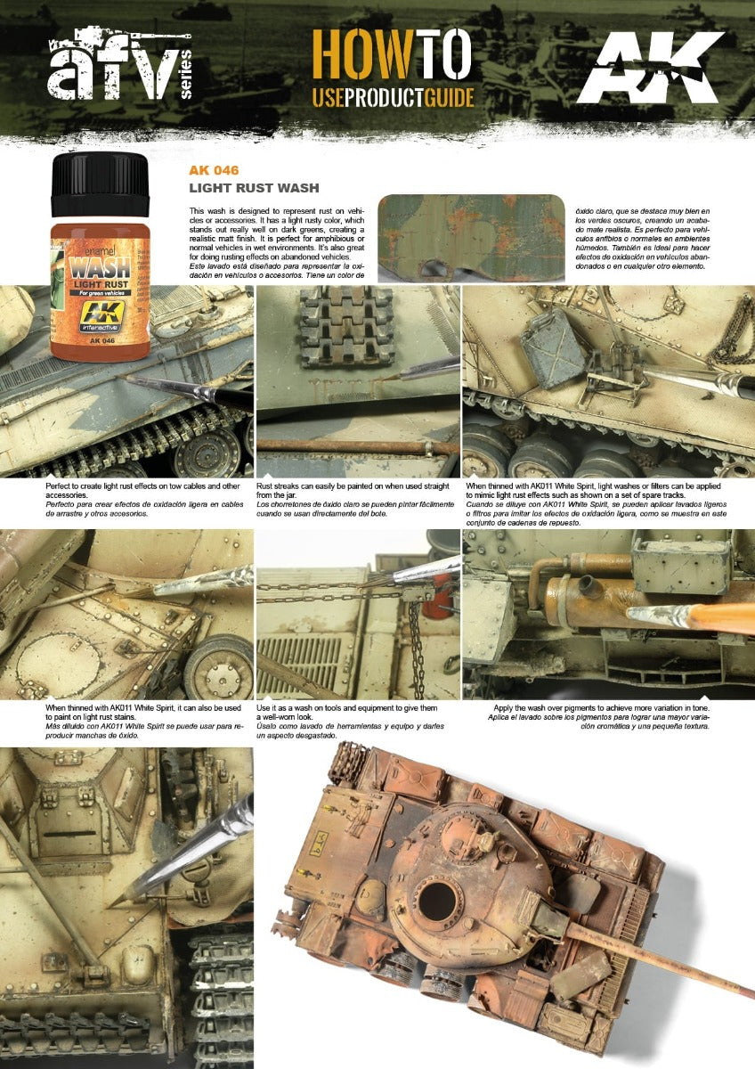 AK Interactive - Weathering Products - Light Rust Wash 35ml