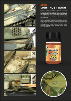 AK Interactive - Weathering Products - Light Rust Wash 35ml
