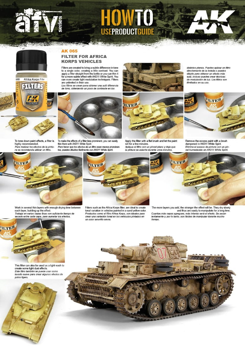 AK Interactive - Weathering Products - Filter for Afrika Korps Vehicles 35ml