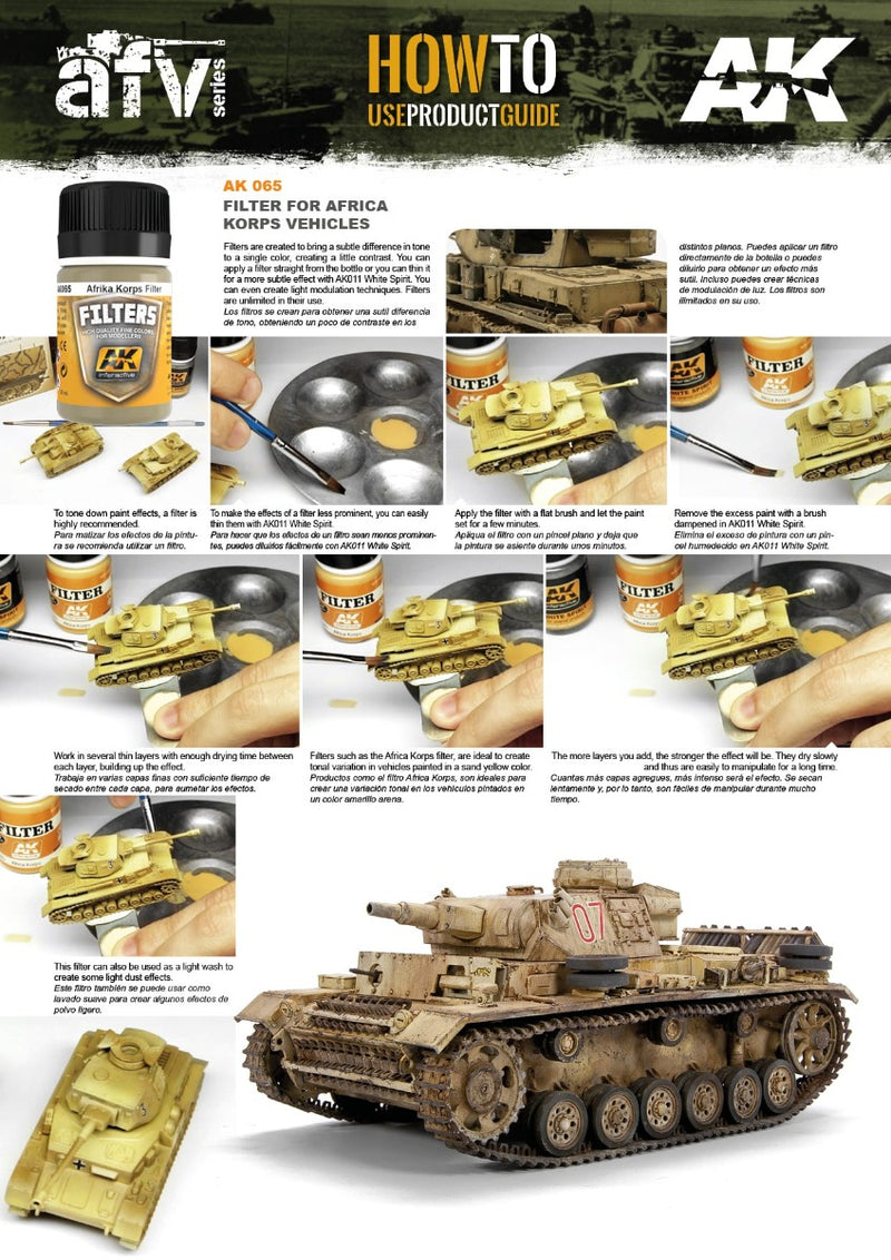 AK Interactive - Weathering Products - Filter for Afrika Korps Vehicles 35ml