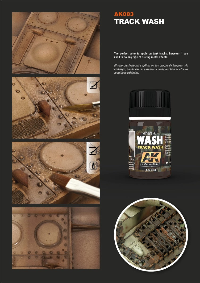 AK Interactive - Weathering Products - Track Wash 35ml