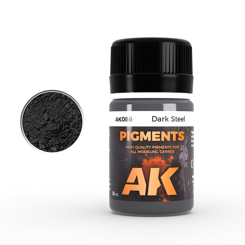 AK Interactive - Pigments  - Dark Steel 35ml