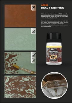 AK Interactive - Weathering Products - Heavy Effects Acrylic Fluid 35ml