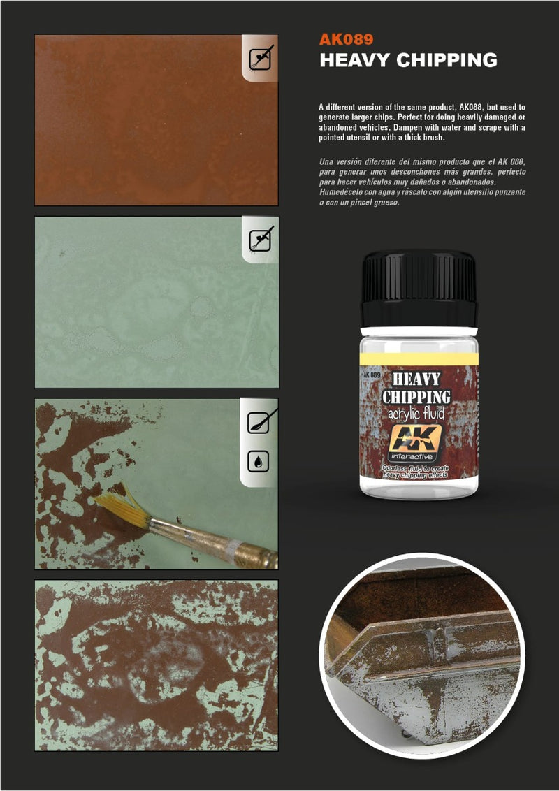 AK Interactive - Weathering Products - Heavy Effects Acrylic Fluid 35ml