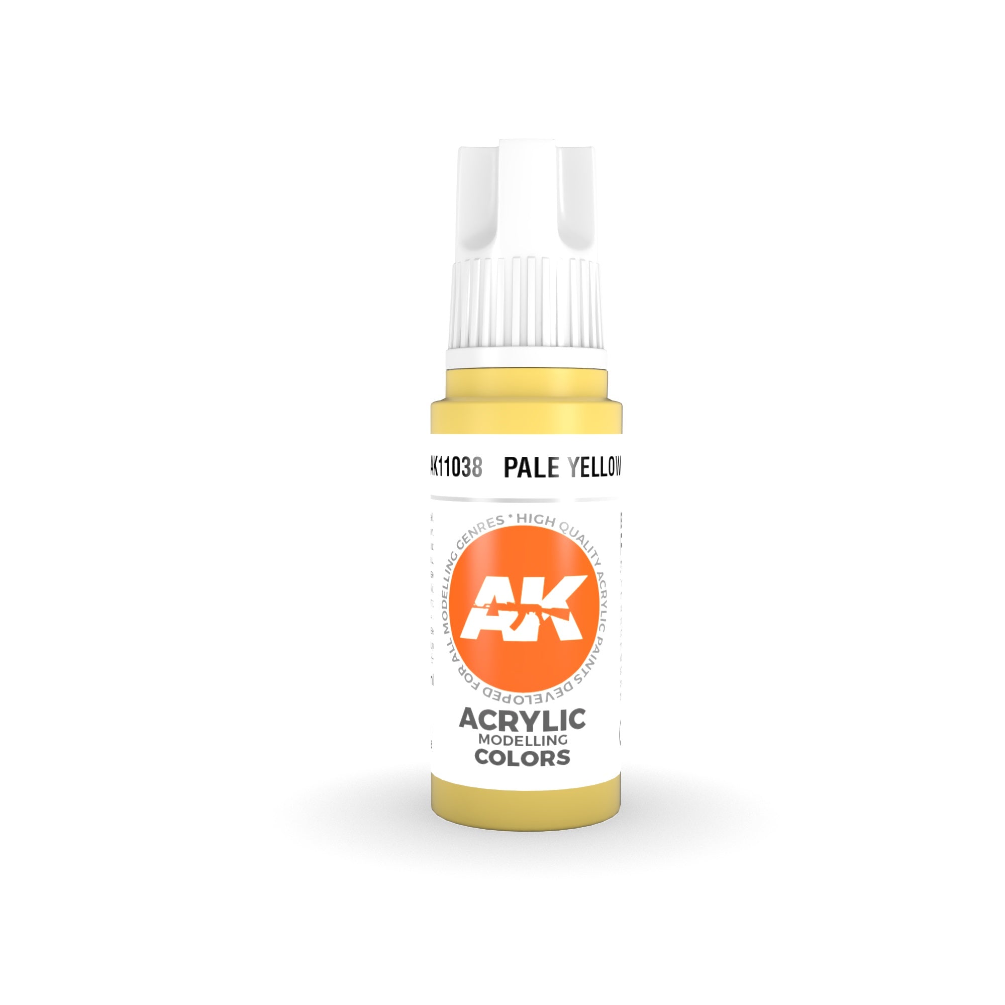 AK Interactive - 3 Gen Acrylics - Pale Yellow 17ml