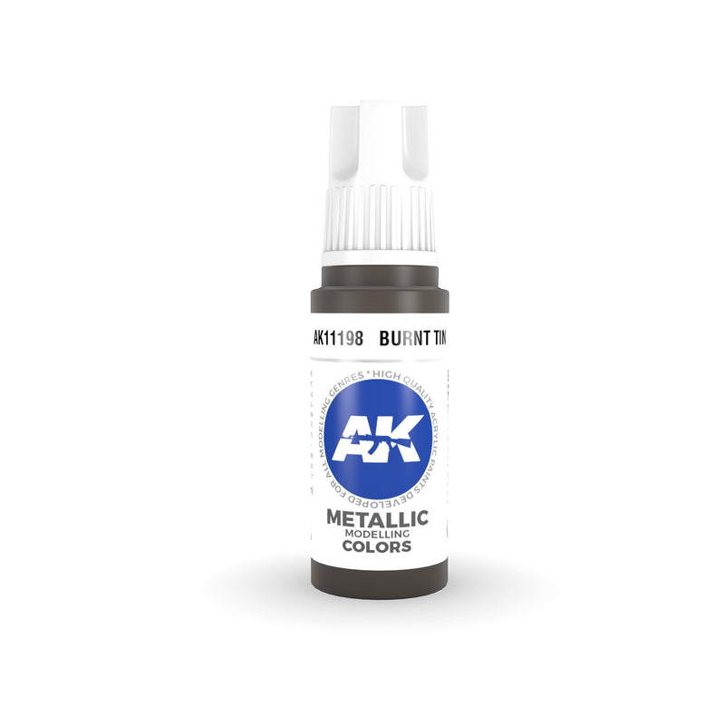 AK Interactive - 3 Gen Acrylics - Burnt Tin 17ml