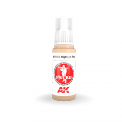 AK Interactive - 3 Gen Figures Acrylics - Highlight Flesh 17ml