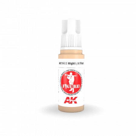 AK Interactive - 3 Gen Figures Acrylics - Highlight Flesh 17ml