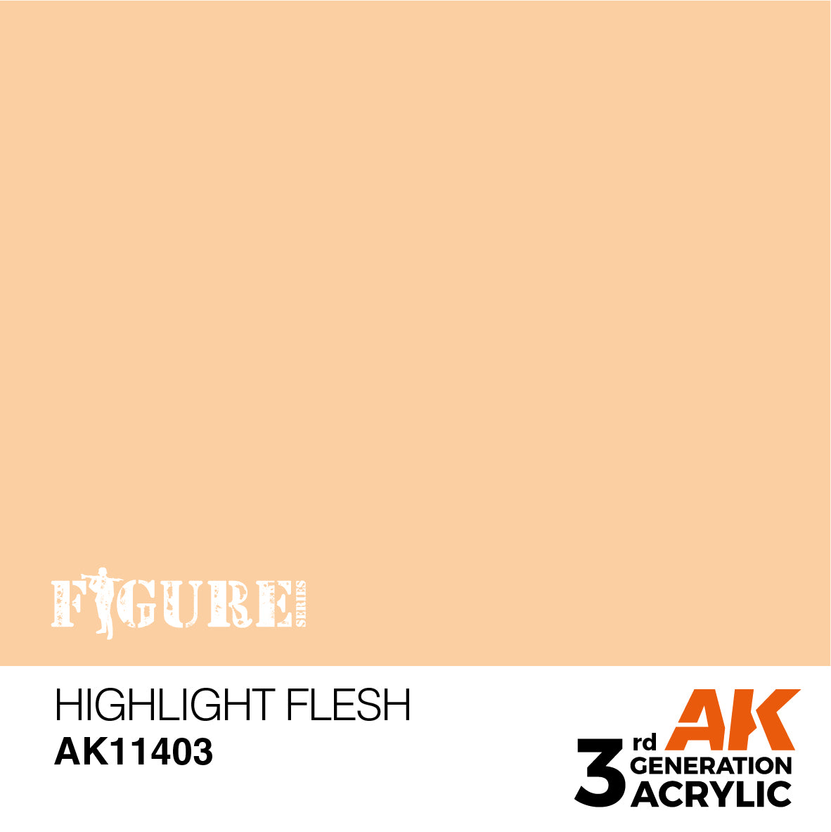 AK Interactive - 3 Gen Figures Acrylics - Highlight Flesh 17ml