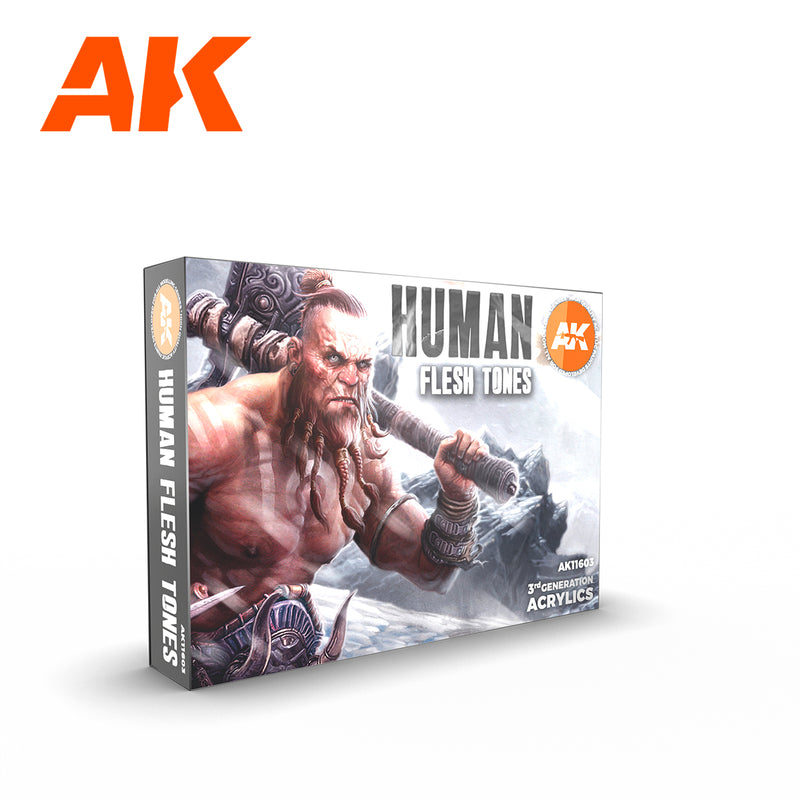 AK Interactive - 3 Gen Sets - Human Flesh Tones