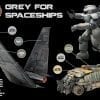 AK Interactive - 3 Gen Sets - Grey For Spaceships