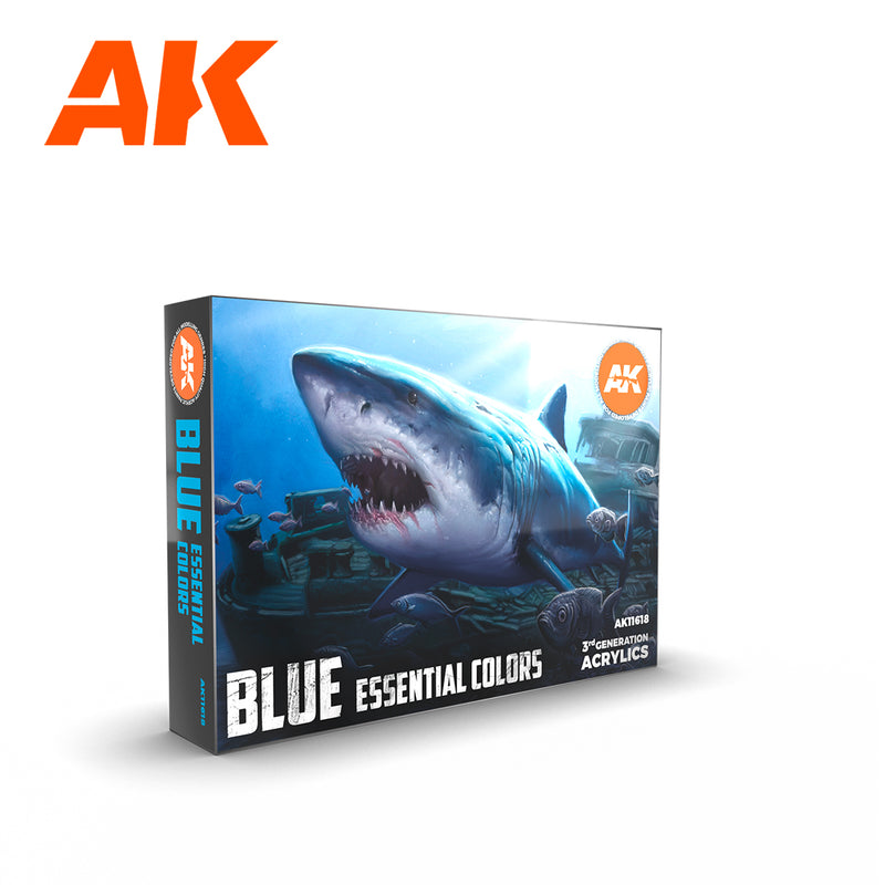 AK Interactive - 3 Gen Sets - Blue Essential Colors