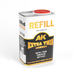 AK Interactive - Basics  - Refillextra Thin Cement 250ml