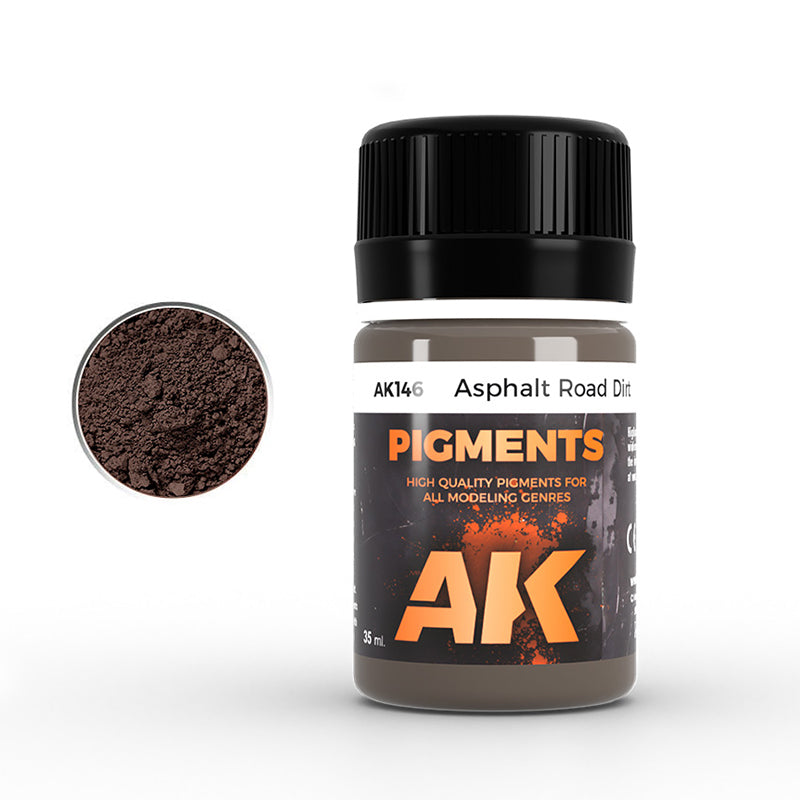 AK Interactive - Pigments  - Asphalt Road Dirt 35ml