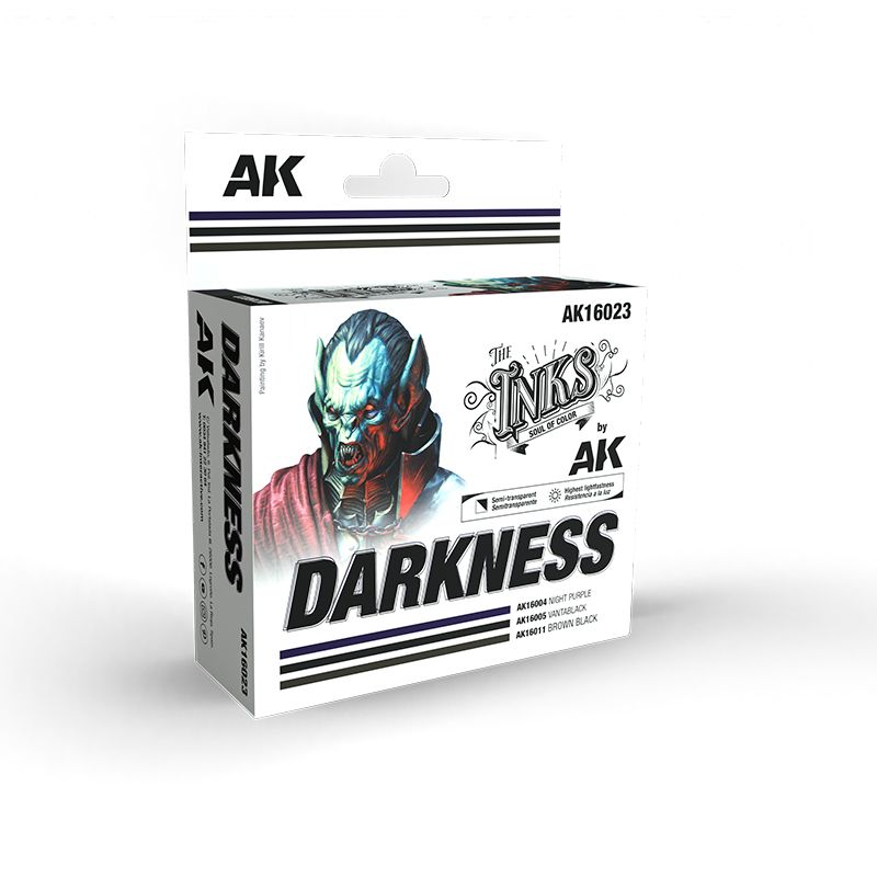 AK Interactive - The Inks - Darkness Set-1
