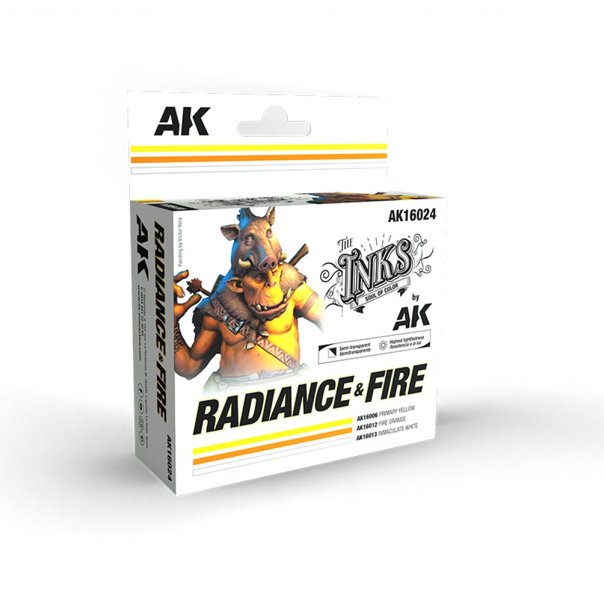 AK Interactive - The Inks - Radiance & Fire Set-1